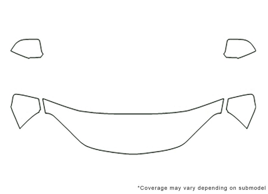 equinox 3M Clear Bra Hood Precut PPF Diagram