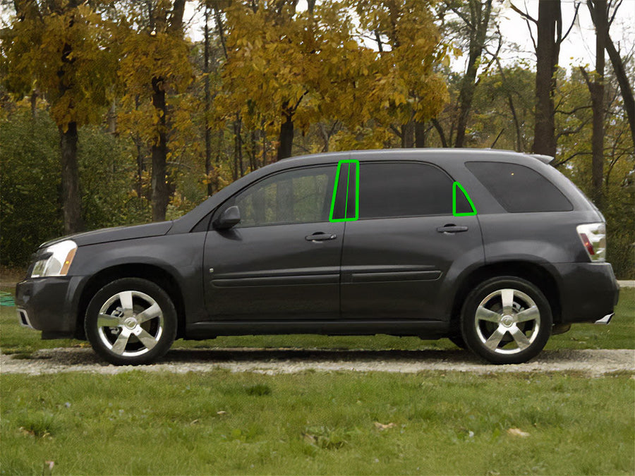 chevrolet equinox 2005-2009 Pillar Post Trim Installation Location