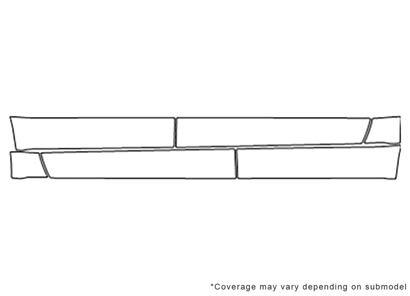 equinox 3M Clear Bra Door Cup Precut PPF Diagram