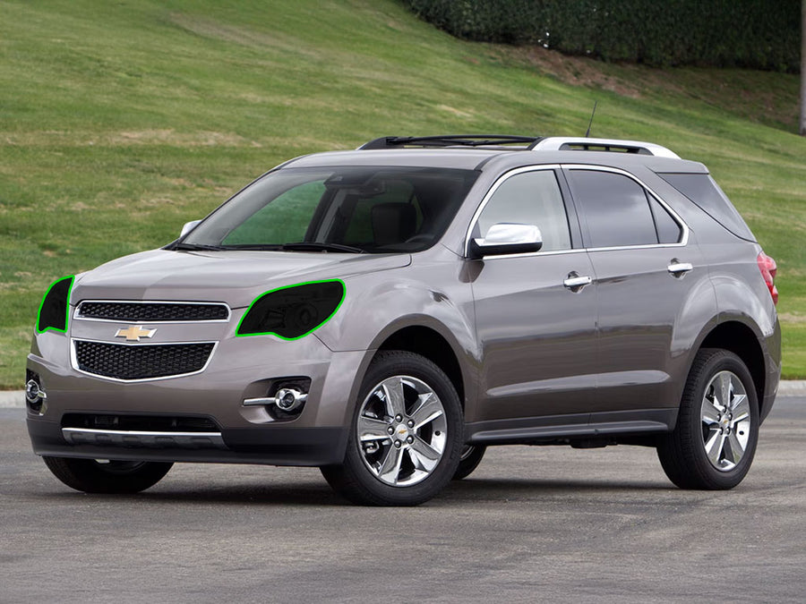 chevrolet equinox 2010-2012 Headlight Tint Location
