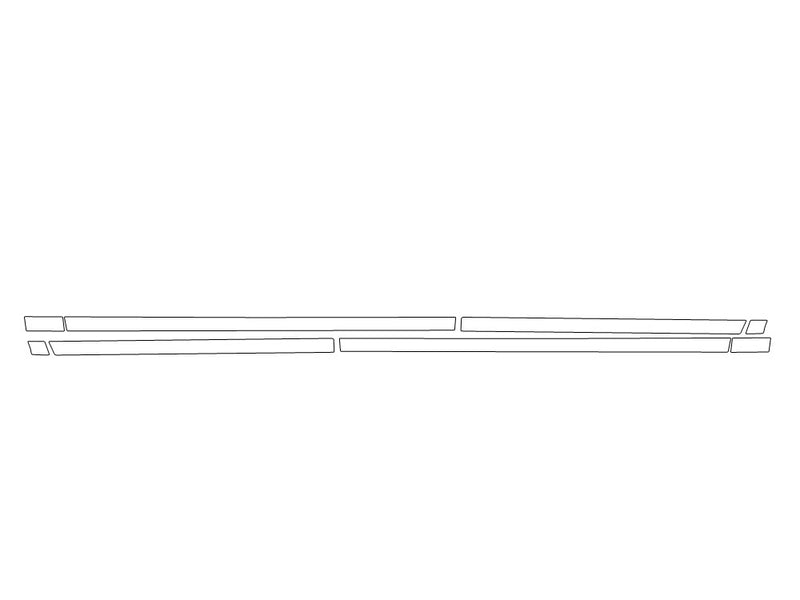 equinox Avery Dennison Clear Bra Door Cup Precut PPF Diagram