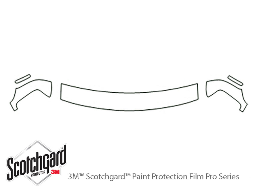 express 3M Clear Bra Hood Precut PPF Diagram
