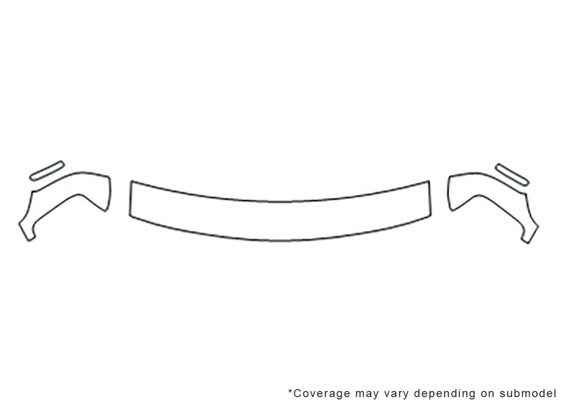 express 3M Clear Bra Hood Precut PPF Diagram