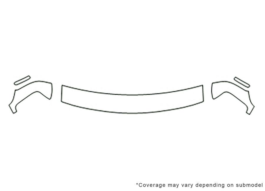 express Avery Dennison Clear Bra Hood Precut PPF Diagram