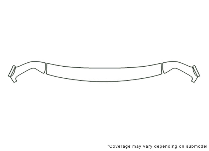 express Avery Dennison Clear Bra Hood Precut PPF Diagram