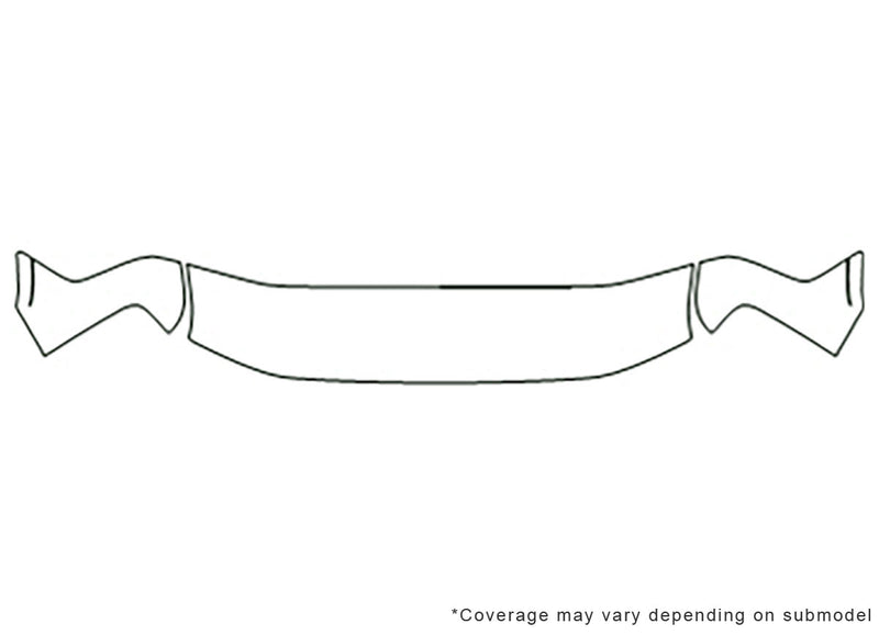 express 3M Clear Bra Hood Precut PPF Diagram