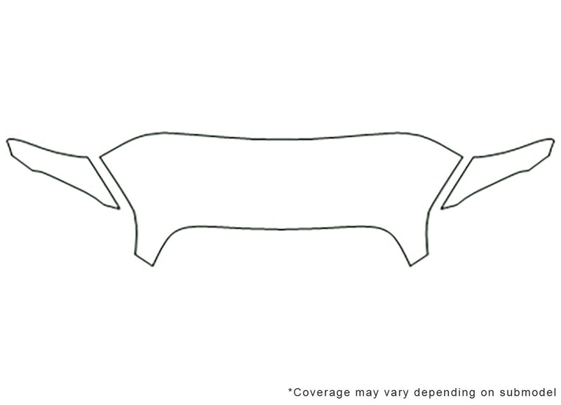 hhr Avery Dennison Clear Bra Hood Precut PPF Diagram