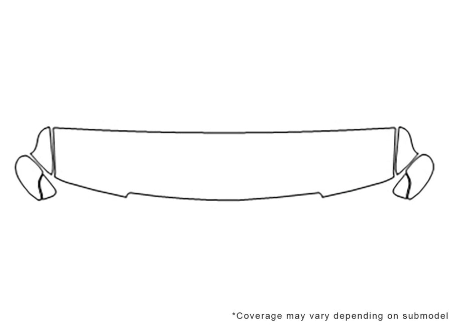 impala 3M Clear Bra Hood Precut PPF Diagram