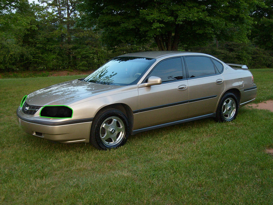 chevrolet impala 2000-2005 Headlight Tint Location