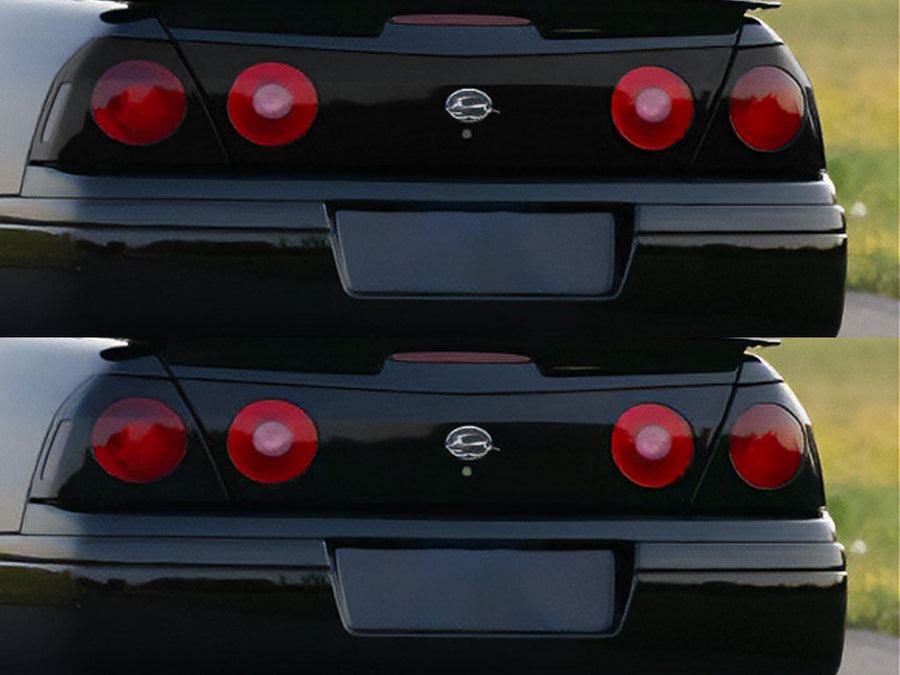 impala Before and After Smoked Taillights