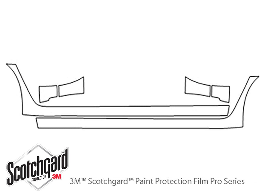 impala 3M Clear Bra Door Cup Precut PPF Diagram
