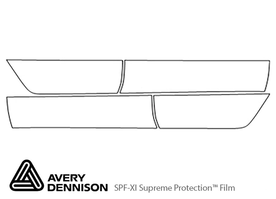 impala Avery Dennison Clear Bra Door Cup Precut PPF Diagram