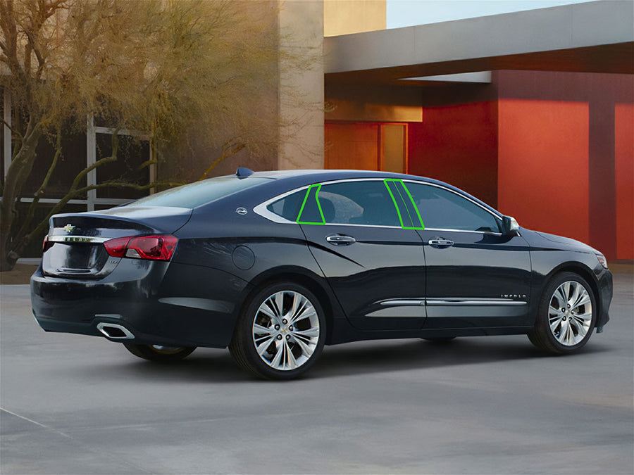 chevrolet impala 2014-2020 Pillar Post Trim Installation Location