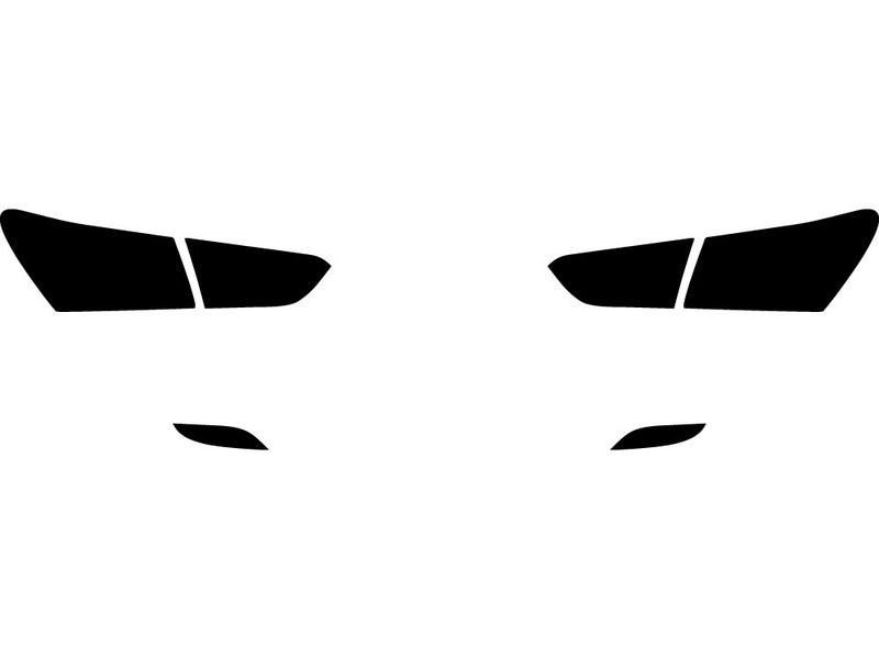 malibu Precut Tail Light Tint Diagram