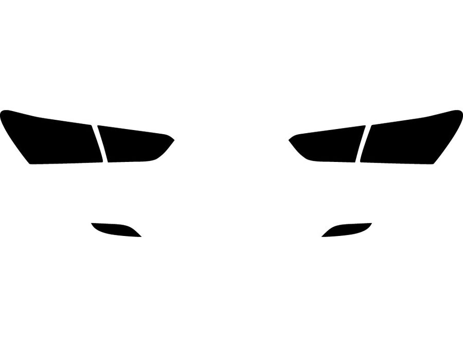 malibu Precut Tail Light Tint Diagram