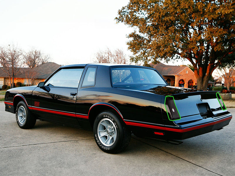 monte carlo Tail Light Tint Installation Points
