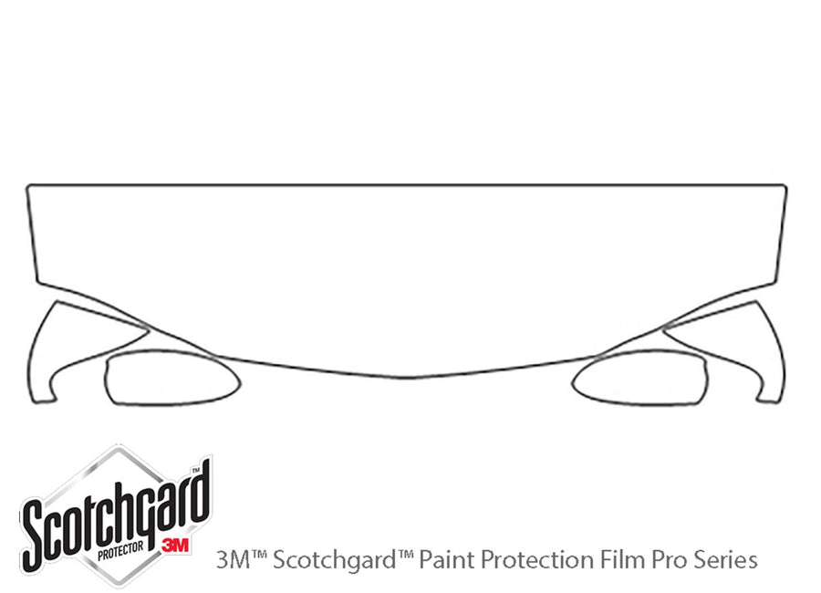 monte carlo 3M Clear Bra Hood Precut PPF Diagram