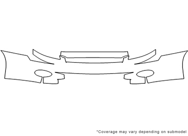 monte carlo 3M Clear Bra Bumper Precut PPF Diagram