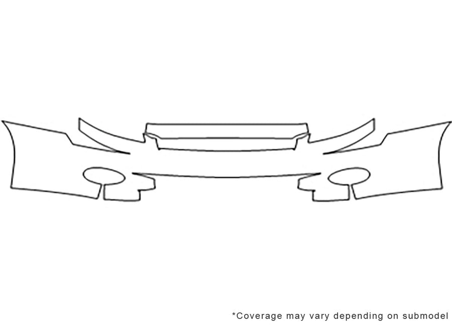 monte carlo 3M Clear Bra Bumper Precut PPF Diagram