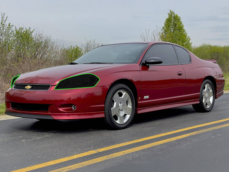 chevrolet monte carlo 2006-2007 Headlight Tint Location