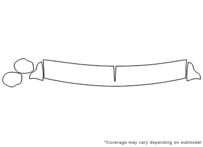 s-10 Avery Dennison Clear Bra Hood Precut PPF Diagram