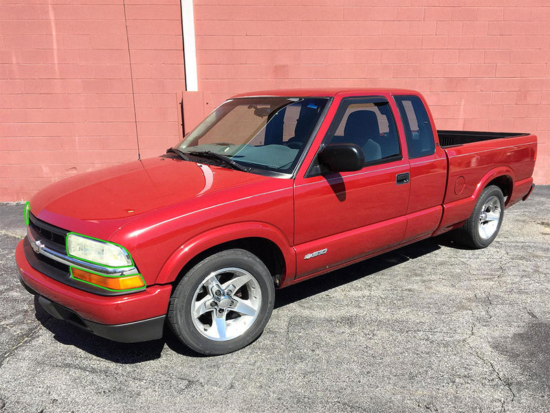 chevrolet s-10 1998-2004 Headlight Protection Installation Location