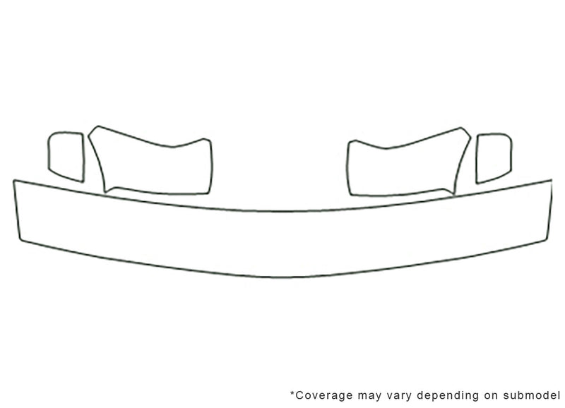 s-10 Avery Dennison Clear Bra Hood Precut PPF Diagram