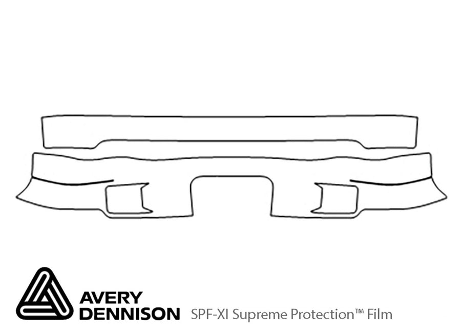s-10 Avery Dennison Clear Bra Bumper Precut PPF Diagram