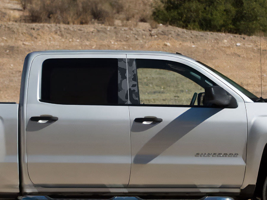 chevrolet silverado 2014-2018 (1500 crew / extended cab) Camo Pillar Cover Diagram