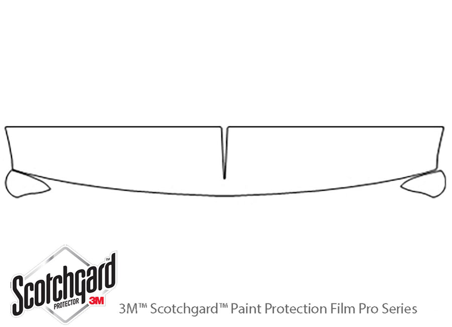 silverado 3M Clear Bra Hood Precut PPF Diagram