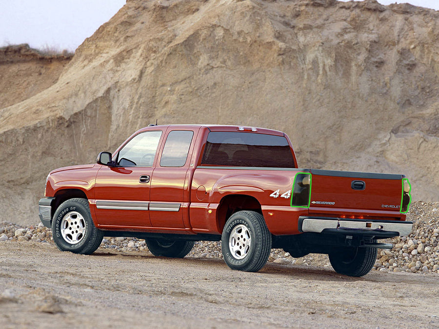 silverado Tail Light Tint Installation Points