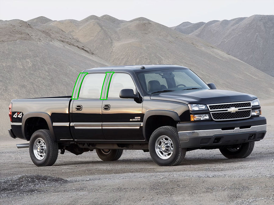 chevrolet silverado 2000-2006 (extended cab) Pillar Post Trim Installation Location