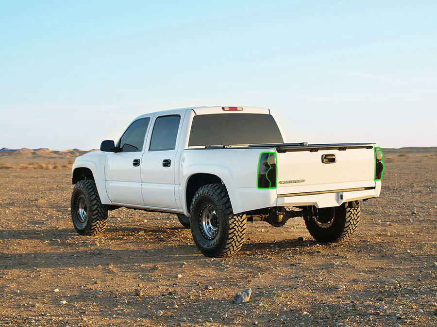 silverado Tail Light Tint Installation Points