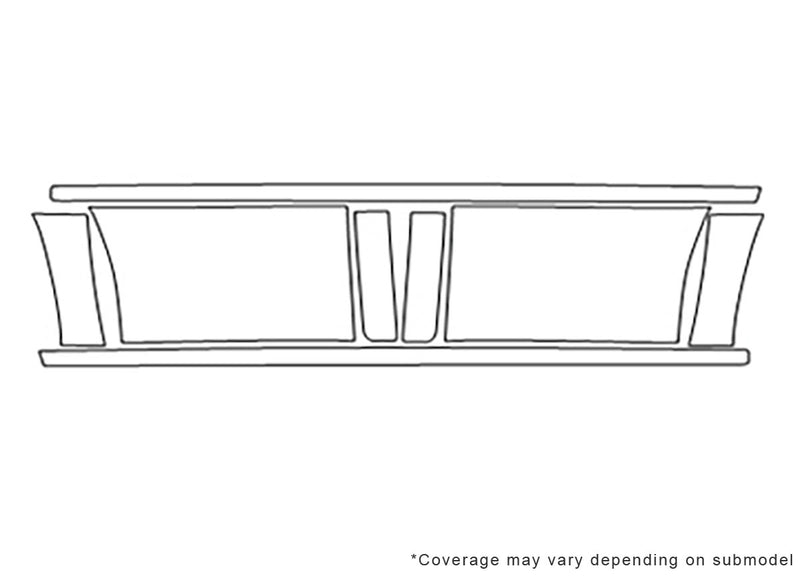 silverado 3M Clear Bra Door Cup Precut PPF Diagram