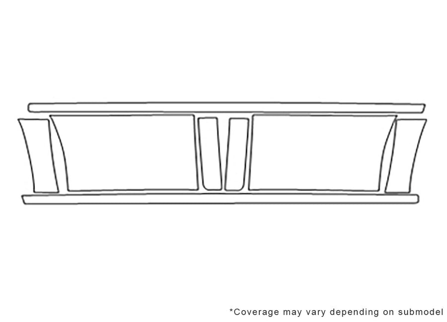 silverado Avery Dennison Clear Bra Door Cup Precut PPF Diagram