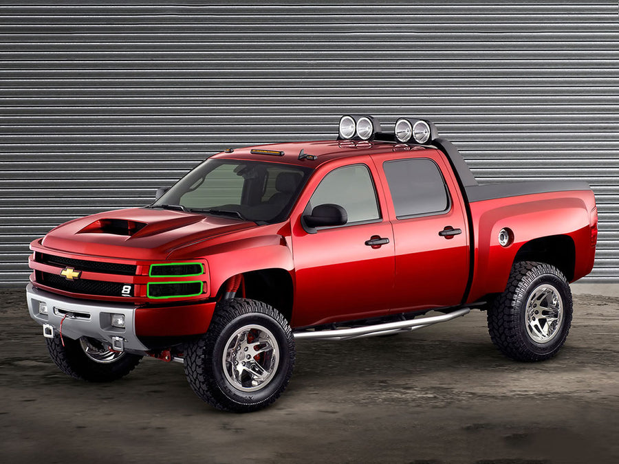 chevrolet silverado 2007-2007 (classic) Headlight Tint Location