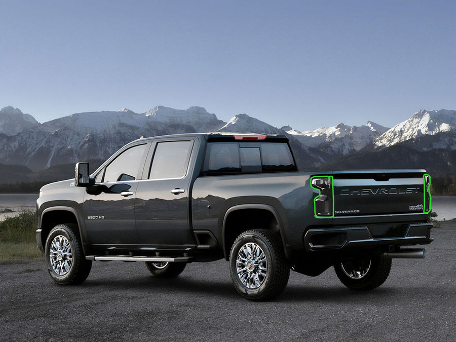 silverado Tail Light Tint Installation Points