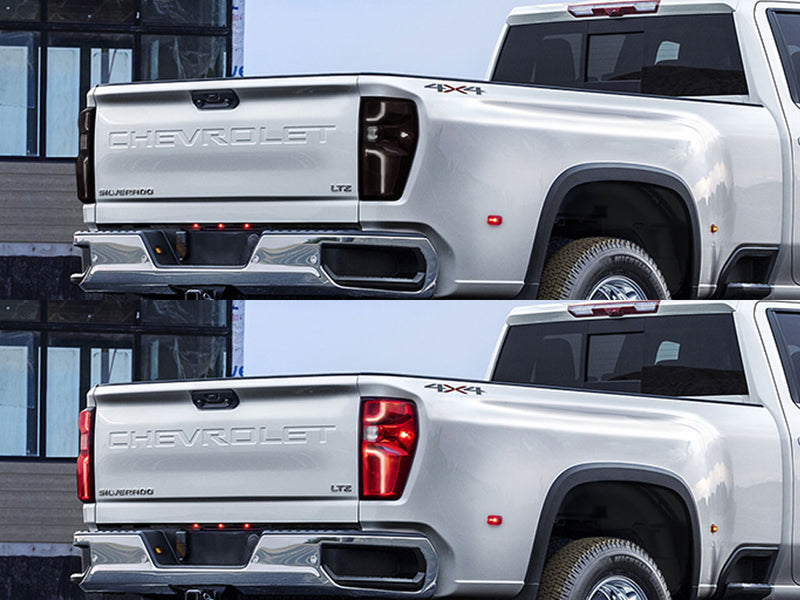 silverado (2500 / 3500) Before and After Smoked Taillights
