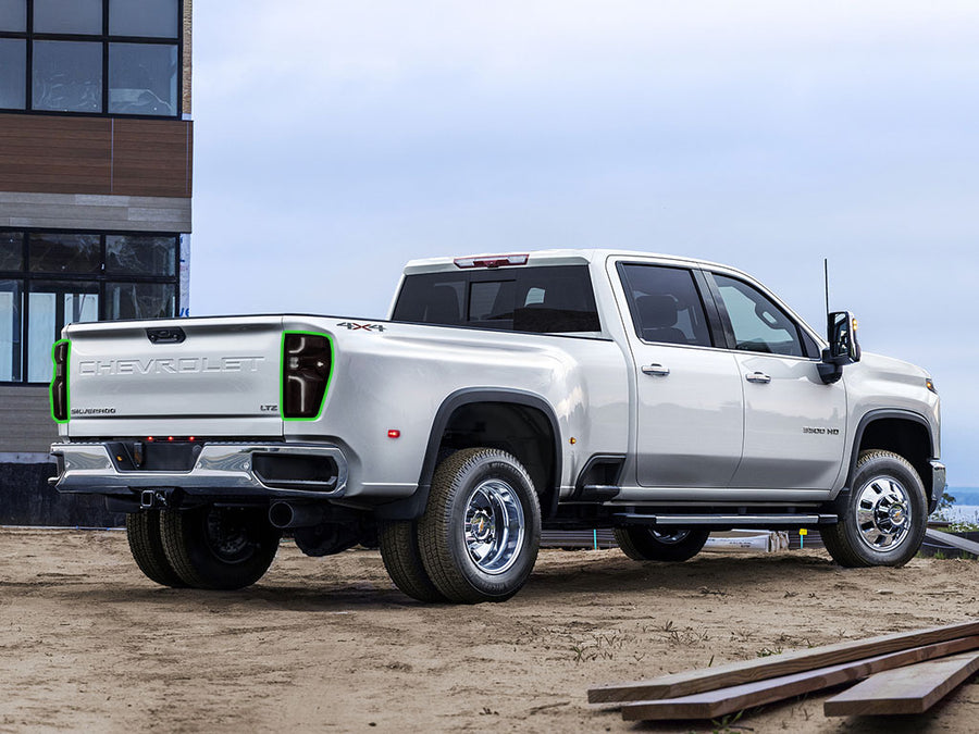 silverado (2500 / 3500) Tail Light Tint Installation Points
