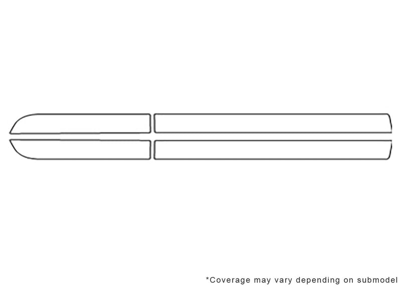 sonic 3M Clear Bra Door Cup Precut PPF Diagram
