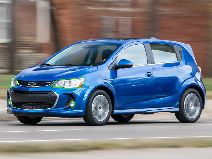 chevrolet sonic 2017-2020 Headlight Protection Installation Location
