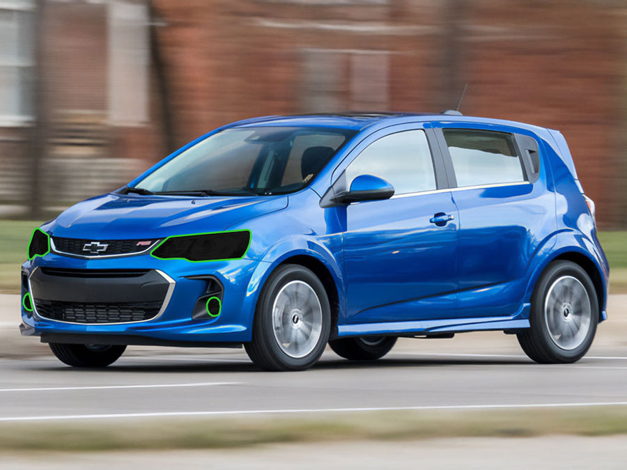chevrolet sonic 2017-2020 Headlight Tint Location