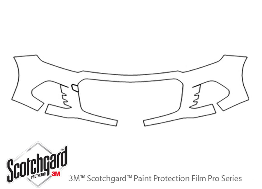 spark 3M Clear Bra Bumper Precut PPF Diagram