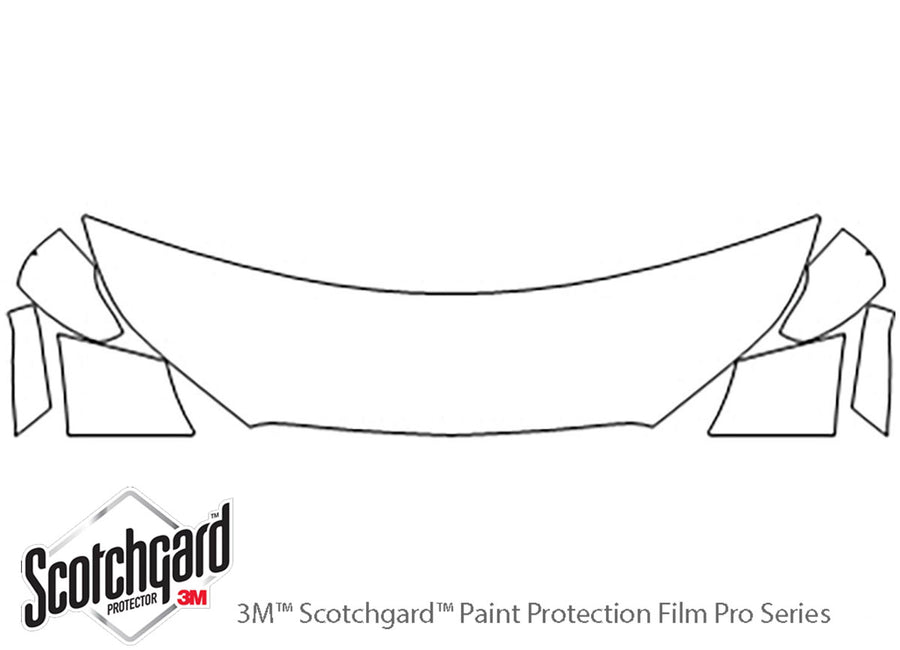 spark 3M Clear Bra Hood Precut PPF Diagram