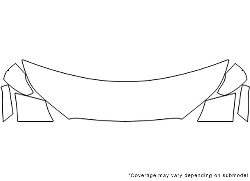 spark 3M Clear Bra Hood Precut PPF Diagram