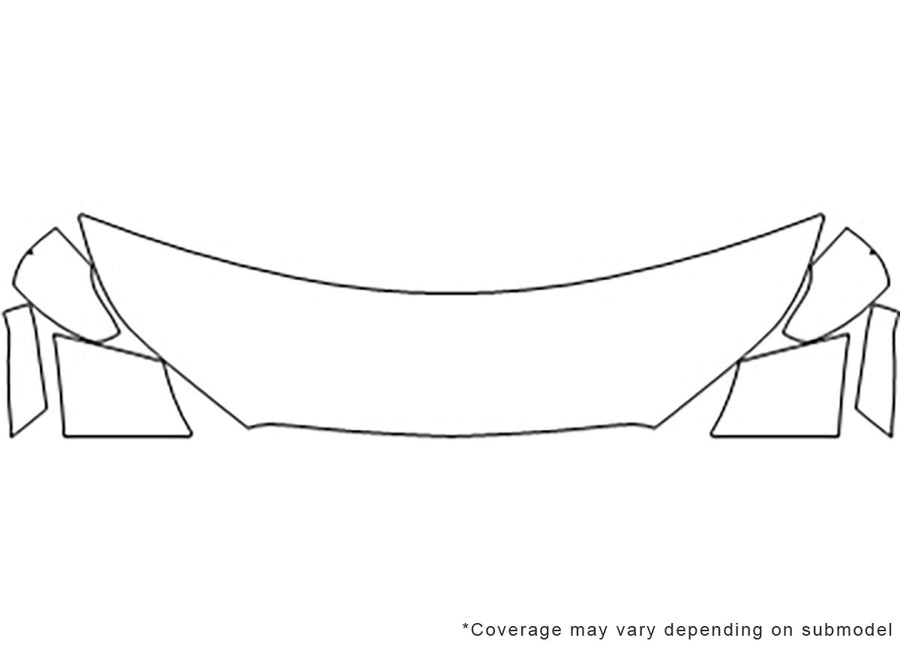 spark 3M Clear Bra Hood Precut PPF Diagram