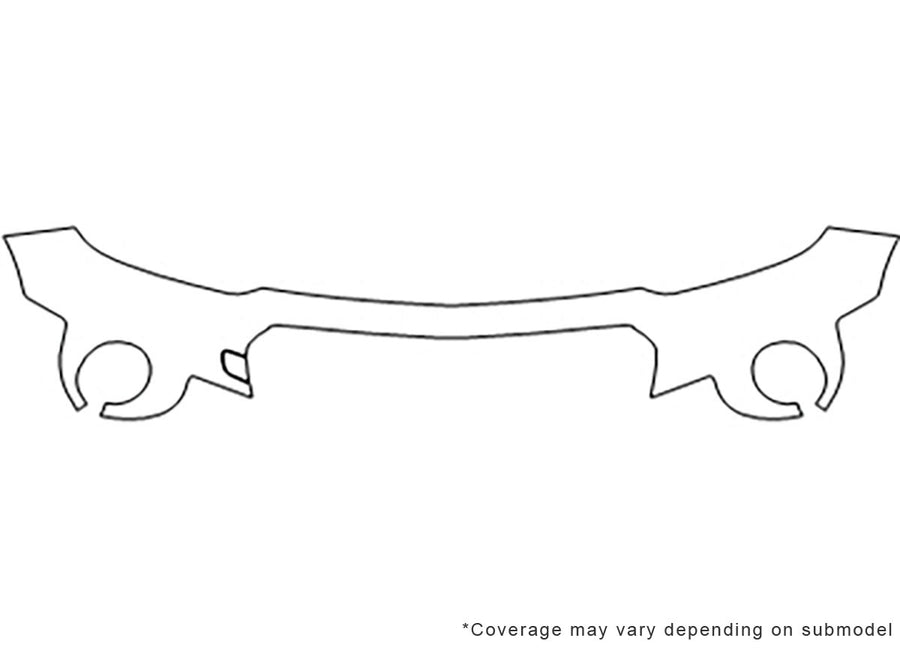 spark Avery Dennison Clear Bra Bumper Precut PPF Diagram