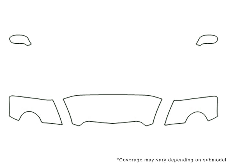 ssr 3M Clear Bra Hood Precut PPF Diagram