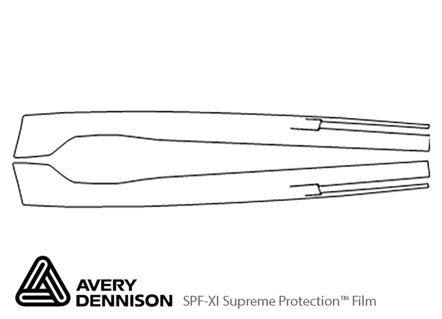 suburban Avery Dennison Clear Bra Bumper Precut PPF Diagram
