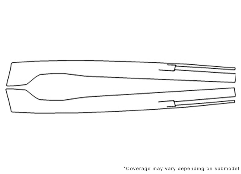 suburban Avery Dennison Clear Bra Bumper Precut PPF Diagram